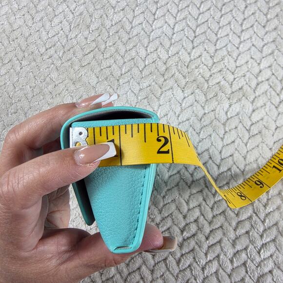 Tiffany & Co Eyeglass Sunglass Case Leather Tiffany Blue with Cards Authentic - Picture 9 of 9